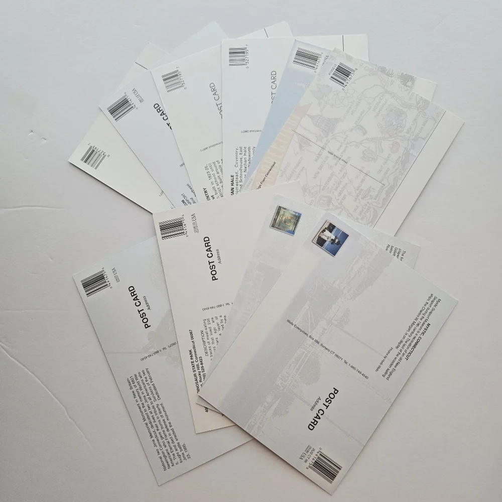 Connecticut Souvenir Postcards Set of 10 Unused NEW Mystic Norwich Hartford #A